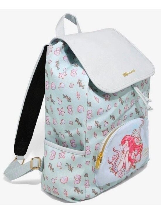 Loungefly Disney The Little Mermaid Ariel Sea Slouch Backpack Laptop Sleeve NWT main image 5